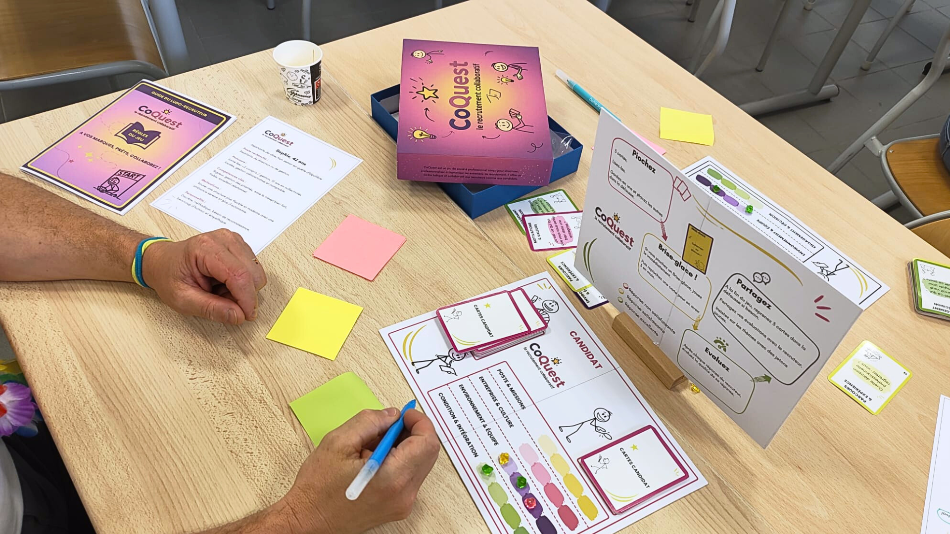 Atelier Let's Co CoQuest : formation avec le matériel de la boîte de jeu